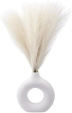 6 PCS Faux Pampas Grass 17"/44cm Artificial Fluffy Pompas Grass Fake Pampas Grass 7 Branches For Wedding Party Bedroom Boho Home Decor (034 Light Pink) -Green Leaf Store 21mI6EVQY6L. AC