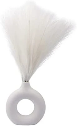 6 PCS Faux Pampas Grass 17"/44cm Artificial Fluffy Pompas Grass Fake Pampas Grass 7 Branches For Wedding Party Bedroom Boho Home Decor (034 Light Pink) -Green Leaf Store 21q46k7w0L. AC