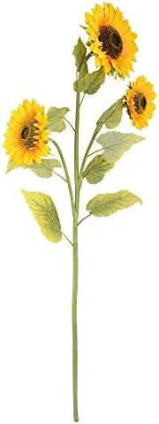Vickerman Everyday 25" Artificial Yellow Sunflower Bush - Faux Indoor Floral Bush - For Home Or Office Vase Decor 3 Vickerman Everyday 25" Artificial Yellow Sunflower Bush - Faux Indoor Floral Bush - For Home Or Office Vase Decor - Image 3