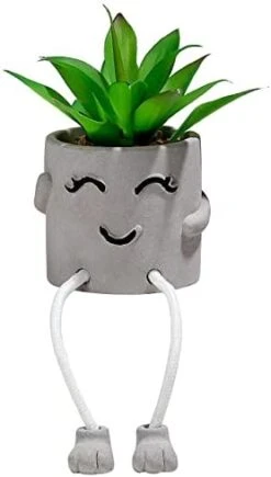 AEMYMTW Fake Potted Plants – Cute Artificial Succulents With Funny Ceramic Pot – Animated Hanging Plants Artificial Décor For Home And Office – Safe And Secure Packaging - 6.9 X 5.29 X 5.25 Inch 14 AEMYMTW Fake Potted Plants – Cute Artificial Succulents With Funny Ceramic Pot – Animated Hanging Plants Artificial Décor For Home And Office – Safe And Secure Packaging - 6.9 X 5.29 X 5.25 Inch -Green Leaf Store 31B6LwjiMpL. AC