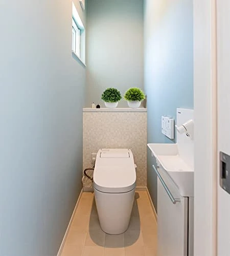 AOKKR Set Of 4 Artificial Potted Plants, Artificial Flowers, Artificial Plants, Indoor, Table, Foyer, Windowsill, Living Room, Shelf, Office, Decoration, Leaves, Gift Height 4.7 Inch 4 AOKKR Set Of 4 Artificial Potted Plants, Artificial Flowers, Artificial Plants, Indoor, Table, Foyer, Windowsill, Living Room, Shelf, Office, Decoration, Leaves, Gift Height 4.7 Inch - Image 4