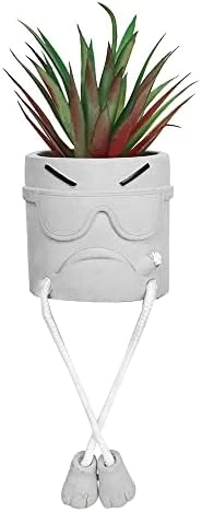 Zerzsy 3pcs Creative Artificial Succulents With Gray Flower Pots, Mini Potted Succulents For Home Decor And Gift Choice. 8 Zerzsy 3pcs Creative Artificial Succulents With Gray Flower Pots, Mini Potted Succulents For Home Decor And Gift Choice. - Image 8