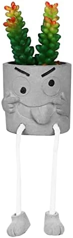 Zerzsy 3pcs Creative Artificial Succulents With Gray Flower Pots, Mini Potted Succulents For Home Decor And Gift Choice. 12 Zerzsy 3pcs Creative Artificial Succulents With Gray Flower Pots, Mini Potted Succulents For Home Decor And Gift Choice. - Image 12