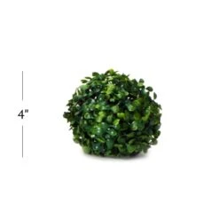 ELITE FLORAL Boxwood Topiary Ball – Artificial Topiary Plant For Weddings, Parties, Home Decoration, Topiary Substitution, Indoor Artificial Plant Ball – 4” Diameter – Green 14 ELITE FLORAL Boxwood Topiary Ball – Artificial Topiary Plant For Weddings, Parties, Home Decoration, Topiary Substitution, Indoor Artificial Plant Ball – 4” Diameter – Green -Green Leaf Store 31XFpNT4XrL