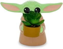 Silver Buffalo Star Wars: The Mandalorian Baby Yoda The Child Grogu 4-Inch Ceramic Mini Planter With Artificial Succulent 13 Silver Buffalo Star Wars: The Mandalorian Baby Yoda The Child Grogu 4-Inch Ceramic Mini Planter With Artificial Succulent -Green Leaf Store 31ippMTAlSL. AC