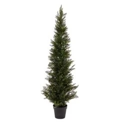 One 3 Foot Outdoor Artificial Cedar Topiary Tree Potted Plant 7 One 3 Foot Outdoor Artificial Cedar Topiary Tree Potted Plant -Green Leaf Store 31srVdDdk5L