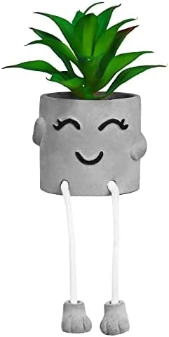 Zerzsy 3pcs Creative Artificial Succulents With Gray Flower Pots, Mini Potted Succulents For Home Decor And Gift Choice. 13 Zerzsy 3pcs Creative Artificial Succulents With Gray Flower Pots, Mini Potted Succulents For Home Decor And Gift Choice. - Image 13
