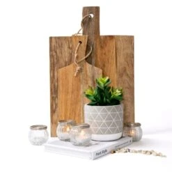 Kurrajong Farmhouse Artificial Succulent Plant 7.5" X 4.5" | Beautiful Faux Plant For Home Decor Indoor | Realistic Artificial Plants | Fake Plants For Desk Decor | Fake Succulent In Pot -Green Leaf Store 410JASCi5iL