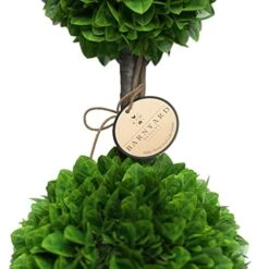 Barnyard Designs 3ft (36”) Artificial Boxwood Topiary Ball Plant, Front Porch Home Decor, Faux Fake Plant Decoration, (Single) -Green Leaf Store 410VG0eAclL
