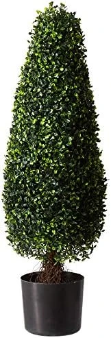 Nearly Natural 5412 3ft. Boxwood Tower Topiary UV Resistant (Indoor/Outdoor),Green,12" X 12" X 35" 6 Nearly Natural 5412 3ft. Boxwood Tower Topiary UV Resistant (Indoor/Outdoor),Green,12" X 12" X 35" - Image 6