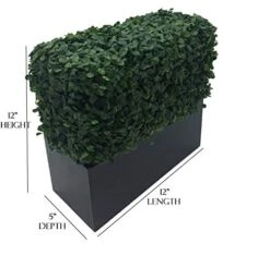 MODEENI Boxwood Topiary Ball 11 Inch Green Artificial Plant Real Look Home Decor Indoor/Outdoor For Porch Patio Or Wedding Round Bush Shrub, Modern Fresh With Hanging Chain -Green Leaf Store 41222HaVPTL