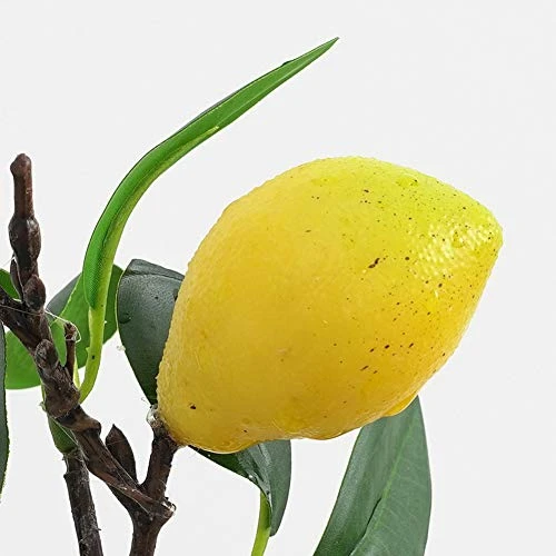 UNIE Artificial Lemon Topiary Mini Tree Potted Fake Plants In Pot For Home Office Decorations 4 UNIE Artificial Lemon Topiary Mini Tree Potted Fake Plants In Pot For Home Office Decorations - Image 4