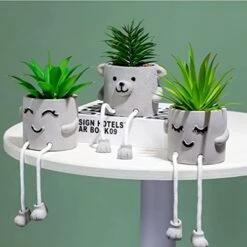 AEMYMTW Fake Potted Plants – Cute Artificial Succulents With Funny Ceramic Pot – Animated Hanging Plants Artificial Décor For Home And Office – Safe And Secure Packaging - 6.9 X 5.29 X 5.25 Inch 12 AEMYMTW Fake Potted Plants – Cute Artificial Succulents With Funny Ceramic Pot – Animated Hanging Plants Artificial Décor For Home And Office – Safe And Secure Packaging - 6.9 X 5.29 X 5.25 Inch -Green Leaf Store 412FGQza0iL