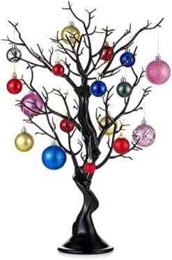 Sziqiqi Black Artificial Tree For Tree Centerpiece For Weddings Christmas Birthday Party Home Indoor Outdoor Decoration 30 Inches -Green Leaf Store 412k0ADQvAL. AC