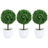 Garneck Potted Fake Plant Green 3Pcs Artificial Potted Plants Mini Boxwood Topiary Green Grass Ball Greenery In Pots Small Houseplants For Indoor Office Tabletop Decor Centerpiece Faux Plants Potted 2 Garneck Potted Fake Plant Green 3Pcs Artificial Potted Plants Mini Boxwood Topiary Green Grass Ball Greenery In Pots Small Houseplants For Indoor Office Tabletop Decor Centerpiece Faux Plants Potted -Green Leaf Store 412lKavPCLL