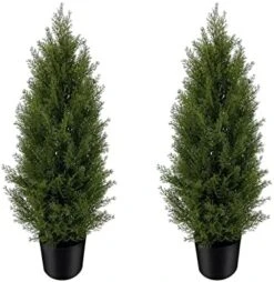 SeelinnS Artificial Cedar Pine Tree Christmas Tree Artificial Topiary Cedar Trees Potted UV Rated Plant For Home Decor Indoors And Outdoors 3FT Fake Plants Tall Artificial Plants Shrubs (2 Pack) 12 SeelinnS Artificial Cedar Pine Tree Christmas Tree Artificial Topiary Cedar Trees Potted UV Rated Plant For Home Decor Indoors And Outdoors 3FT Fake Plants Tall Artificial Plants Shrubs (2 Pack) -Green Leaf Store 413KGAdaxjL. AC
