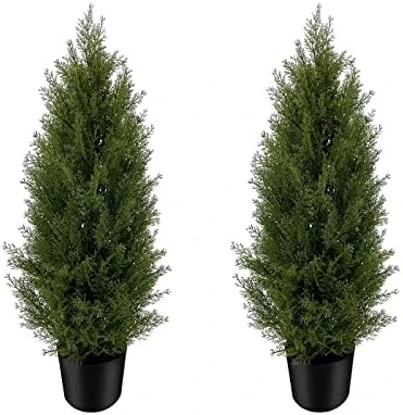 SeelinnS Artificial Cedar Pine Tree Christmas Tree Artificial Topiary Cedar Trees Potted UV Rated Plant For Home Decor Indoors And Outdoors 3FT Fake Plants Tall Artificial Plants Shrubs (2 Pack) 6 SeelinnS Artificial Cedar Pine Tree Christmas Tree Artificial Topiary Cedar Trees Potted UV Rated Plant For Home Decor Indoors And Outdoors 3FT Fake Plants Tall Artificial Plants Shrubs (2 Pack) - Image 6