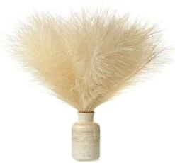 Eyamumo 7 Stems Faux Pampas Grass 17.7''/45cm Tall, Small Fluffy Pompas Decor, Fake Artificial Pampas Grass For Floor Vase Home Office Boho Decor, MalachiteGreen Faux Pompas Grass 16 Eyamumo 7 Stems Faux Pampas Grass 17.7''/45cm Tall, Small Fluffy Pompas Decor, Fake Artificial Pampas Grass For Floor Vase Home Office Boho Decor, MalachiteGreen Faux Pompas Grass -Green Leaf Store 414j26B4o9L. AC