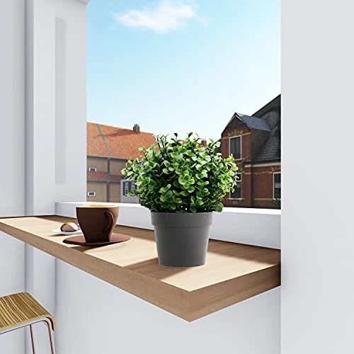 SunnyRoyal Artificial Mini Pant Potted Topiary Fake Buxus Boxwood Plants In Pot For Home/Indoor/Outdoor Décor 1 Pack 1 SunnyRoyal Artificial Mini Pant Potted Topiary Fake Buxus Boxwood Plants In Pot For Home/Indoor/Outdoor Décor 1 Pack
