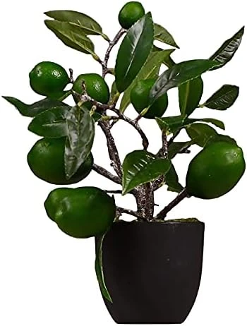 Wnvivi Artificial Lemon Tree Topiary, Fake Lemon Tree Plastic Lemon Tree Bonsai Green Plant Potted Artificial Plants In Pots For Bathroom Shop Office Table, Yellow 5 Wnvivi Artificial Lemon Tree Topiary, Fake Lemon Tree Plastic Lemon Tree Bonsai Green Plant Potted Artificial Plants In Pots For Bathroom Shop Office Table, Yellow - Image 5