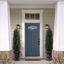 Binnny Flower 4ft Topiary Trees Artificial Outdoor 2 Pack Cedar Pine Faux Bushes And Shrubs Fake Potted Plants UV Rated 4 Feet For Front Porch Home Indoor Decor 11 Binnny Flower 4ft Topiary Trees Artificial Outdoor 2 Pack Cedar Pine Faux Bushes And Shrubs Fake Potted Plants UV Rated 4 Feet For Front Porch Home Indoor Decor -Green Leaf Store 415sDZzv7fL