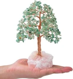 KALIFANO Premium Natural Tree Of Life (414 Gemstone Count) Chakra Crystal Tree With Rose Quartz Base With Healing Properties - Bonsai Feng Shui Money Tree For Healing And Luck 17 KALIFANO Premium Natural Tree Of Life (414 Gemstone Count) Chakra Crystal Tree With Rose Quartz Base With Healing Properties - Bonsai Feng Shui Money Tree For Healing And Luck -Green Leaf Store 4166AHfnibS. AC