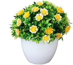 Heaven2017 Artificial Flower Bonsai Bonsai Potted Fake Plant 3 -Green Leaf Store 416jKwYZOVL. AC