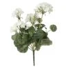 Vickerman Artificial 20" White Geranium Bush. Includes 4 Pieces Per Pack. -Green Leaf Store 416pgHoDOXL