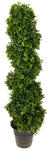Nearly Natural 5475 Topiary With Planter (in/Outdoor),Green,4ft