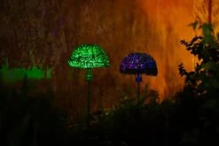 2pcsSolar Artificial Plant Topiary Ball Lights,Faux Boxwood Decorative Ball Solar Decor With 7 Color LED Lights Built-in For Backyard, Balcony,Garden Wedding And Home Decorative Sightseeing Tree Lamp -Green Leaf Store 417dvPbyctL