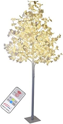 LIGHTSHARE 6FT 120LED Artificial Lighted Maple Tree Warm White Fall Decorations Indoor Ourdoor, Orange 9 LIGHTSHARE 6FT 120LED Artificial Lighted Maple Tree Warm White Fall Decorations Indoor Ourdoor, Orange - Image 9