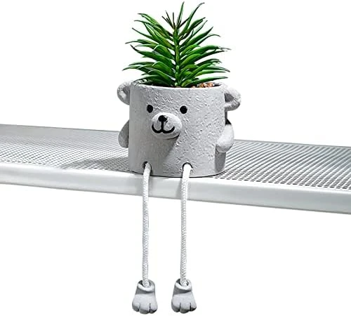 Lavenor Artificial Potted Plant Fake Succulent Plant Cute Hanging Leg Emotional Cement Potted Succulents Decor For Desk Shelf Bedroom Living Room And Office Decoration(Type A + Type C) 15 Lavenor Artificial Potted Plant Fake Succulent Plant Cute Hanging Leg Emotional Cement Potted Succulents Decor For Desk Shelf Bedroom Living Room And Office Decoration(Type A + Type C) - Image 15