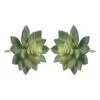 BCP Pack Of 2 Realistic Cute Green Home Garden Artificial Plastic Snowdrop Echeverias Succulent Plants Unpotted -Green Leaf Store 41EL7q0GfgL