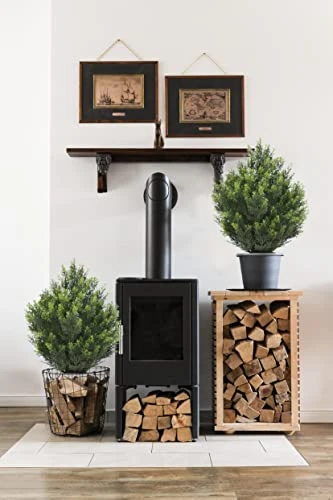 (Set Of 2) 24Inch/2 Foot Outdoor,Indoor Artificial Boxwood Plant Garden Torch Shaped Topiary Artificial Topiaries Bushes Potted Fake Plants Company Home Office Decor 2 (Set Of 2) 24Inch/2 Foot Outdoor,Indoor Artificial Boxwood Plant Garden Torch Shaped Topiary Artificial Topiaries Bushes Potted Fake Plants Company Home Office Decor - Image 2