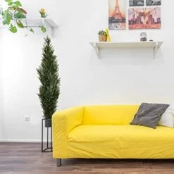 DearHouse 2 Pack 4 Foot Artificial Topiary Cedar Trees Potted Indoor Outdoor Plants, Artificial Cedar Topiary Trees Uv Rated Potted Plants In Plastic Pot 9 DearHouse 2 Pack 4 Foot Artificial Topiary Cedar Trees Potted Indoor Outdoor Plants, Artificial Cedar Topiary Trees Uv Rated Potted Plants In Plastic Pot -Green Leaf Store 41FntBN62zL