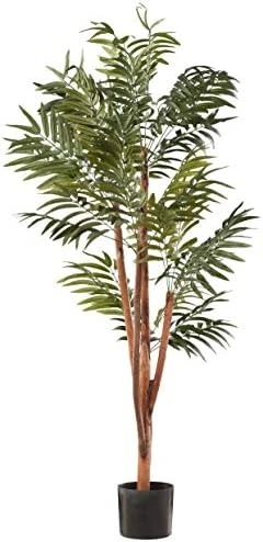 Home Pure Garden Artificial Golden Cane Palm Tree-72” Faux Plant Natural Feel Leaves-Realistic Indoor Potted Topiary Décor 8 Home Pure Garden Artificial Golden Cane Palm Tree-72” Faux Plant Natural Feel Leaves-Realistic Indoor Potted Topiary Décor - Image 8