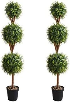 Momoplant 5ft Boxwood Topiary Artificial Tree Outdoor 59 Inches Faux Topiaries Trees Shaped Boxwood Trees Artificial Garden Home Office Décor Gift 2 Pack 17 Momoplant 5ft Boxwood Topiary Artificial Tree Outdoor 59 Inches Faux Topiaries Trees Shaped Boxwood Trees Artificial Garden Home Office Décor Gift 2 Pack -Green Leaf Store 41GhKYw1zlL. AC