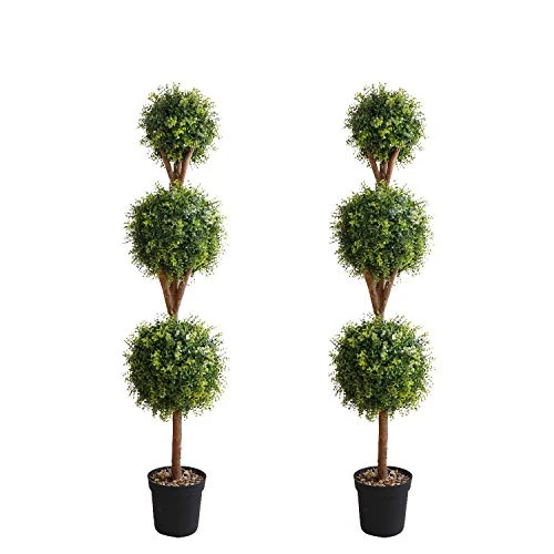 Momoplant 5ft Boxwood Topiary Artificial Tree Outdoor 59 Inches Faux Topiaries Trees Shaped Boxwood Trees Artificial Garden Home Office Décor Gift 2 Pack 1 Momoplant 5ft Boxwood Topiary Artificial Tree Outdoor 59 Inches Faux Topiaries Trees Shaped Boxwood Trees Artificial Garden Home Office Décor Gift 2 Pack