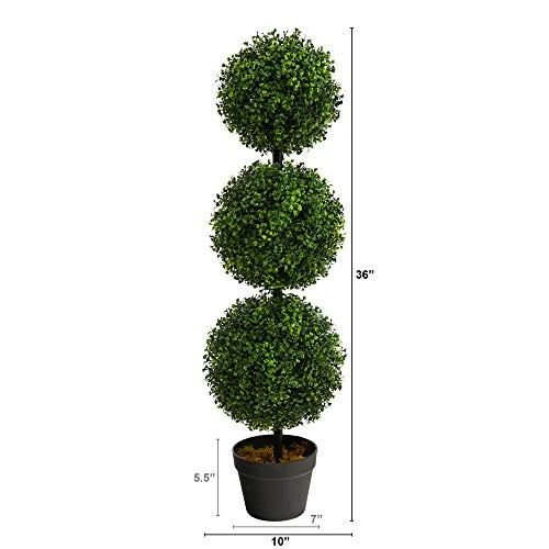 3ft. Boxwood Triple Ball Topiary Artificial Tree (Indoor/Outdoor) 1 3ft. Boxwood Triple Ball Topiary Artificial Tree (Indoor/Outdoor)