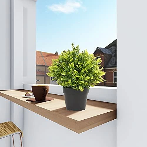 SunnyRoyal Artificial Mini Pant Potted Topiary Fake Buxus Boxwood Plants In Pot For Home/Indoor/Outdoor Décor 1 Pack 11 SunnyRoyal Artificial Mini Pant Potted Topiary Fake Buxus Boxwood Plants In Pot For Home/Indoor/Outdoor Décor 1 Pack - Image 11