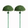 2pcsSolar Artificial Plant Topiary Ball Lights,Faux Boxwood Decorative Ball Solar Decor With 7 Color LED Lights Built-in For Backyard, Balcony,Garden Wedding And Home Decorative Sightseeing Tree Lamp -Green Leaf Store 41KHqBI1QIL