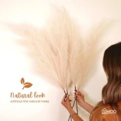 31Mod Faux Pampas Grass With 4 Large Artificial Pampas Grass Stems — 43" (Set Of 4), No-Shedding And Low Maintenance Pampas Grass Decor, Fake Pampas Grass, Pampas Grass Large, Boho Decor (43") 10 31Mod Faux Pampas Grass With 4 Large Artificial Pampas Grass Stems — 43" (Set Of 4), No-Shedding And Low Maintenance Pampas Grass Decor, Fake Pampas Grass, Pampas Grass Large, Boho Decor (43") -Green Leaf Store 41NjpV3KcbL
