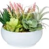 10 In 1- Fake Plants In Pot -Artificial Succulents Plant For Desk Decor -Small Faux Plants Indoor Modern Farmhouse Plants Artificial Decor -Potted Small Plants Decor For Bedroom Bathroom Office Shelf