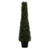 Vickerman Everyday Artificial Pre-Lit Boxwood Topiary Cone 36 Inch Tall - UV Resistant Indoor Outdoor - Potted Natural Green - Faux Tree Decoration Home Patio Entryway -Green Leaf Store 41OaogA8hIL