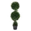 Vickerman Everyday 3 Foot Tall Artificial Cedar Topiary Double Ball Tree - UV Resistant Indoor Outdoor - Potted Natural Green - Home Patio Porch Faux Decor 23 Vickerman Everyday 3 Foot Tall Artificial Cedar Topiary Double Ball Tree - UV Resistant Indoor Outdoor - Potted Natural Green - Home Patio Porch Faux Decor -Green Leaf Store 41QQK6o39WL