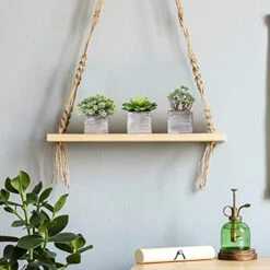 Set Of 3 Assorted Small Potted Succulents Plants Decorations Green Fake Succulents Cacti In Rustic Wooden Pots For Home Living Room Bathroom Table Centerpiece Windowsill Shelf Office Desk Indoor Decor -Green Leaf Store 41Sh9KuRmXL