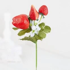 Factory Direct Craft Artificial Strawberry Bush | Summer Florals And Home Decor | Size: 17" L -Green Leaf Store 41UjoodD9dL. AC