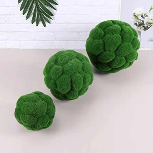 BESPORTBLE Fake Rocks Artificial Plant Moss Ball Topiary Ball Ornament For Garden Topiary Tree Wedding Party Hanging Wall Decoration Green 15CM Greenery Balls 7 BESPORTBLE Fake Rocks Artificial Plant Moss Ball Topiary Ball Ornament For Garden Topiary Tree Wedding Party Hanging Wall Decoration Green 15CM Greenery Balls - Image 7