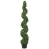 Allstate Floral & Craft Knock Down Pond Boxwood Spiral Topiary Plant, 5-Feet -Green Leaf Store 41VU7UU028L
