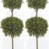 Silk Tree Warehouse Company Inc Two 56 Inch Outdoor Artificial Boxwood Double Ball Topiary Trees Potted Plants 9 Silk Tree Warehouse Company Inc Two 56 Inch Outdoor Artificial Boxwood Double Ball Topiary Trees Potted Plants -Green Leaf Store 41Vi62cGheL